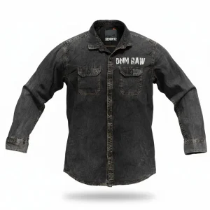 unwashed denim suit jacket m16