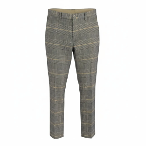 men's patterned smart casual trousers m62