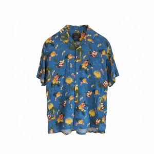men's short sleeve graphic hawaiian shirt m69